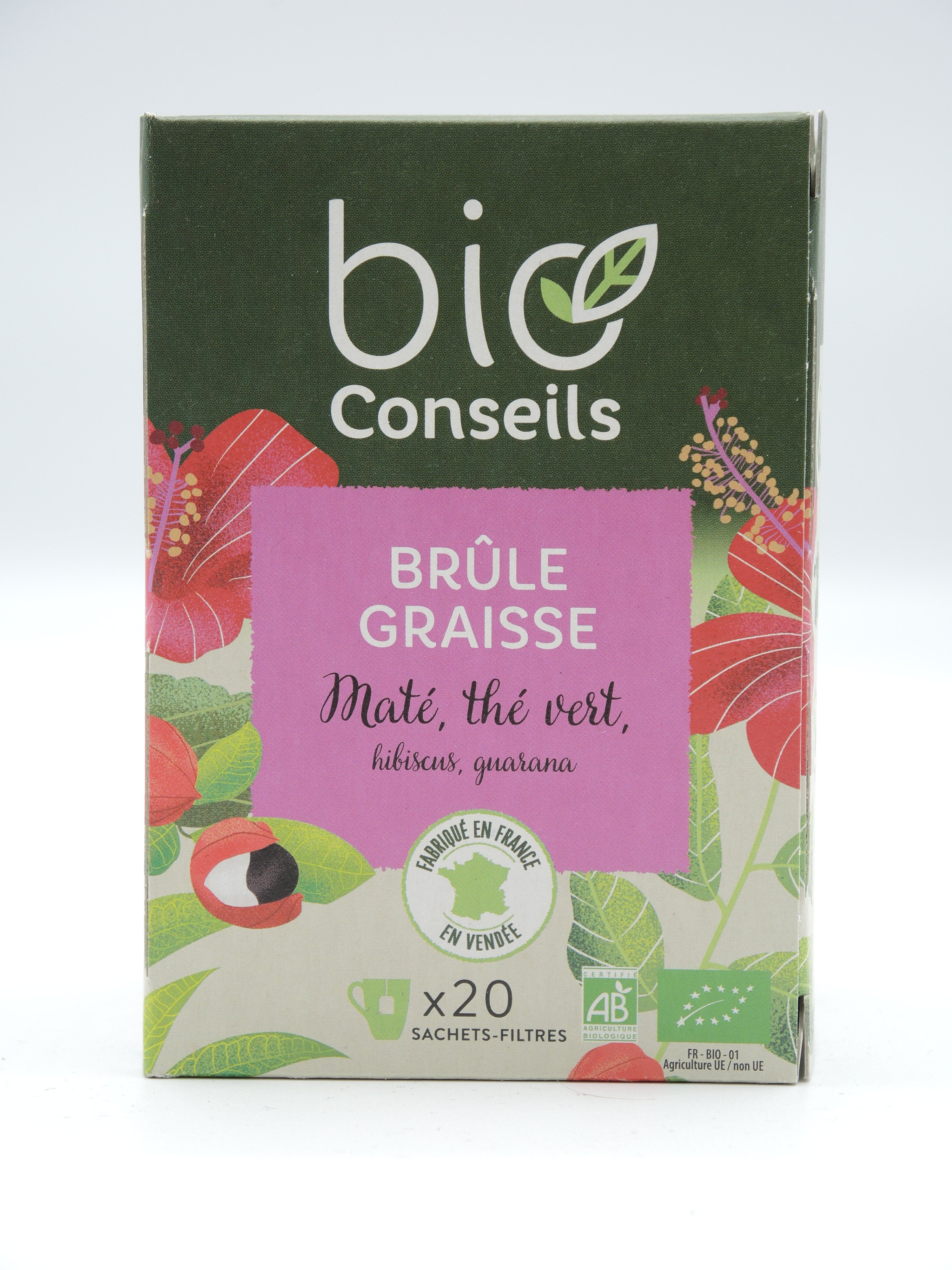 Brûle-Graisse Biosens Fort – 45 Gélules Au Thé Vert, Guarana, Curcuma, Fabriqué En France