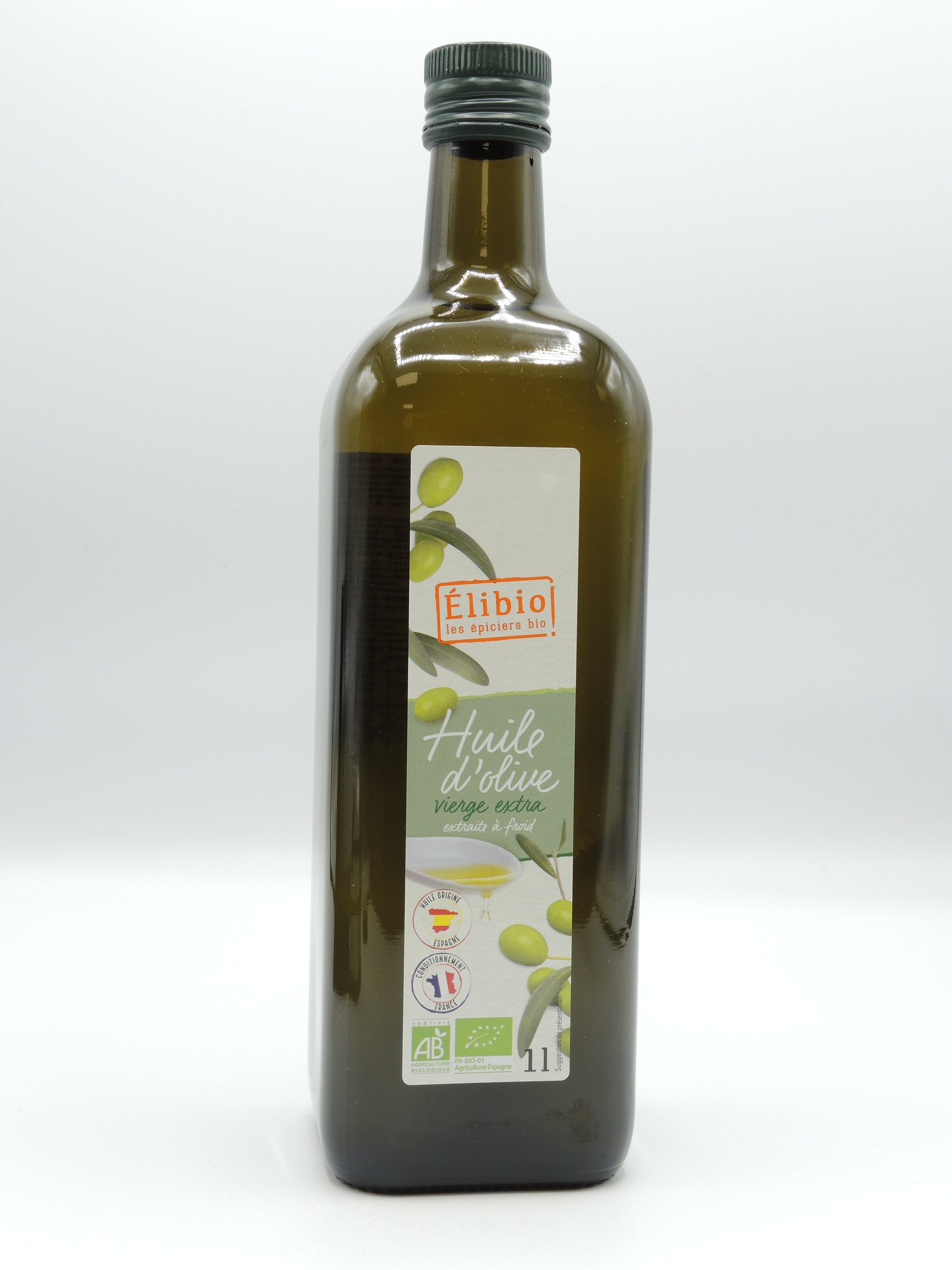 Huile d'Olive vierge extra Bio origine Espagne