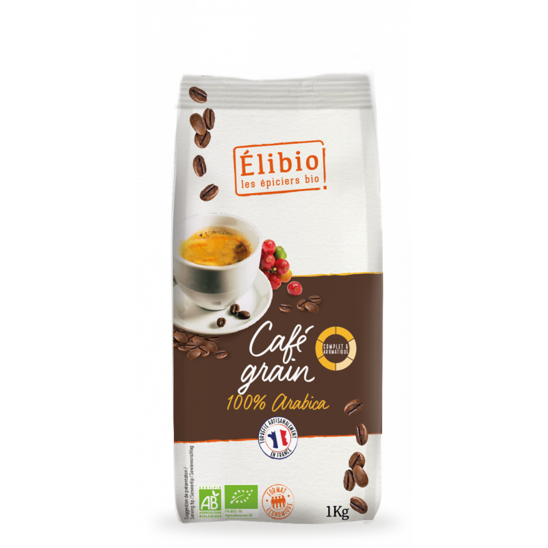 Café arabica grains, 1 kilo, Elibio