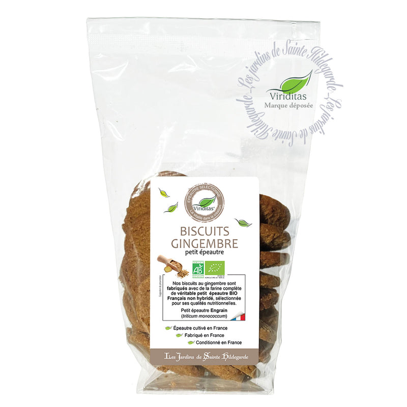 BISCUITS GINGEMBRE,200G, Les Jardins d'Hildegarde