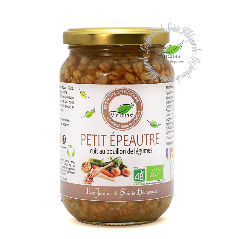 BOCAL PETIT ÉPEAUTRE BIO AU BOUILLON, 215g, Les Jardins d'Hildegarde