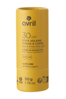 Stick solaire SPF30, 50g, Avril