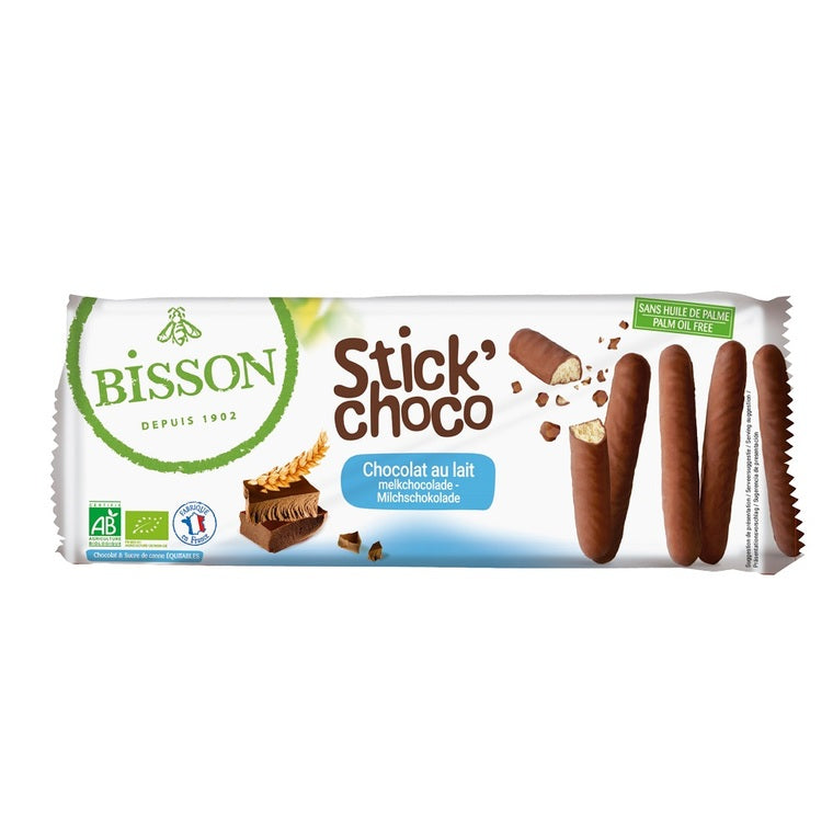 Biscuits Stick' choco lait  Bisson - 130 g, Bisson
