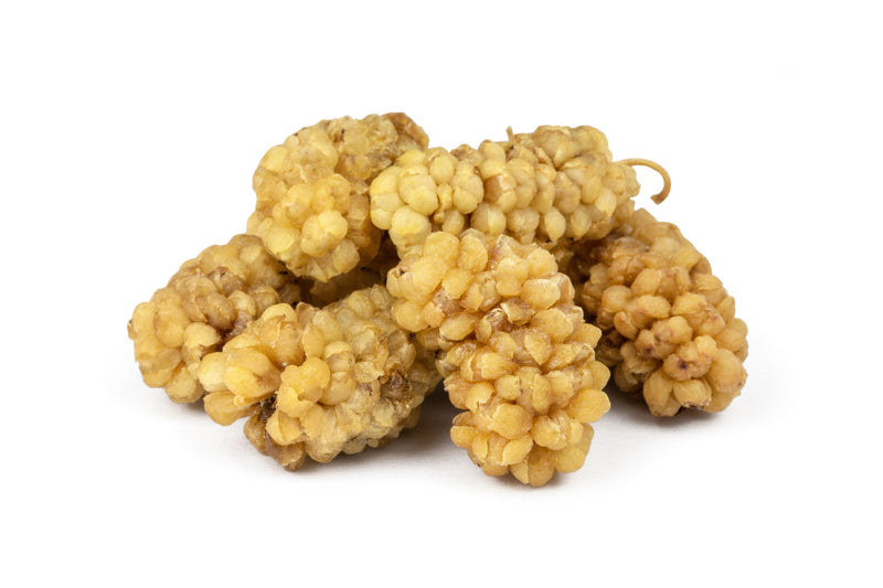 VRAC,  Mures Blanches Séchées / Mulberries, 100g, Origine Turquie (Ref 45426)