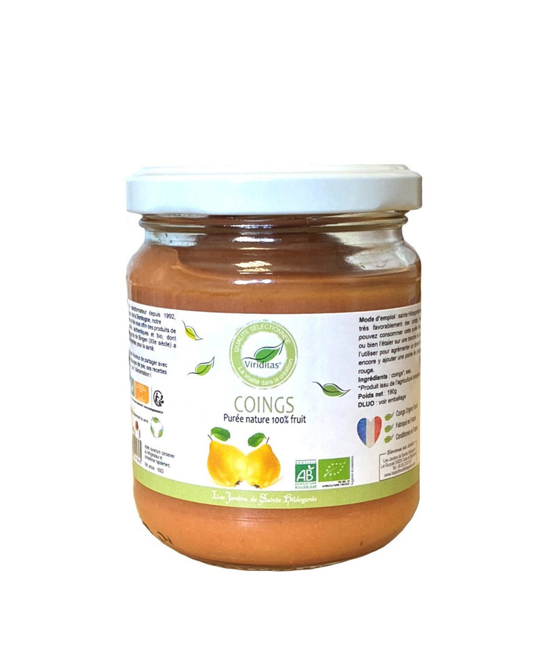 PUREE DE COINGS BIO 190G, Les Jardins d'Hildegarde