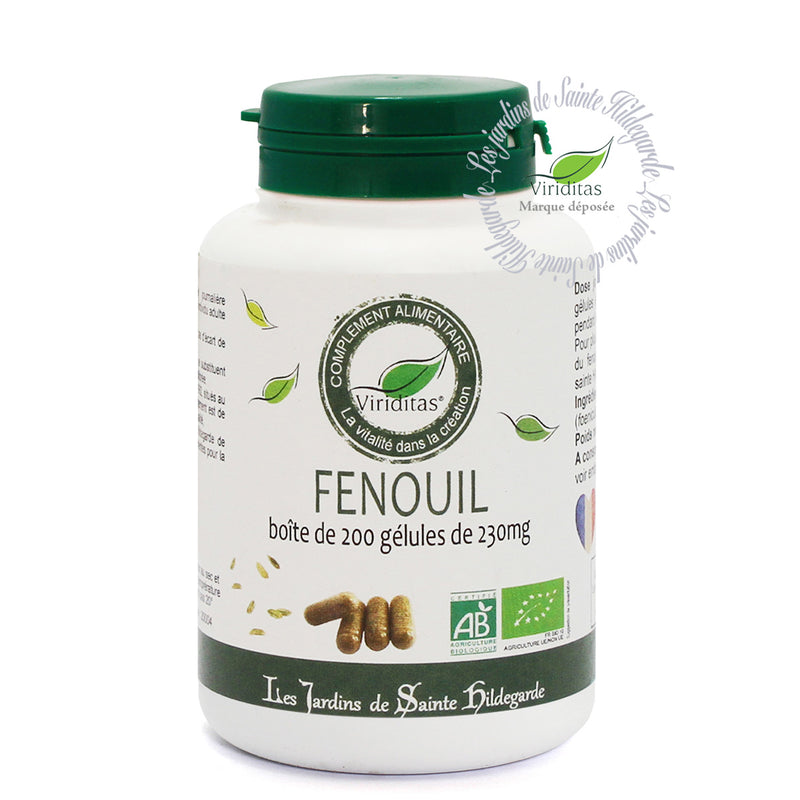 GELULES FENOUIL 230MG boite 200, Les Jardins d'Hildegarde