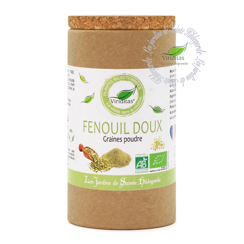 FENOUIL DOUX GRAINE POUDRE BIO 80G, Les Jardins d'Hildegarde