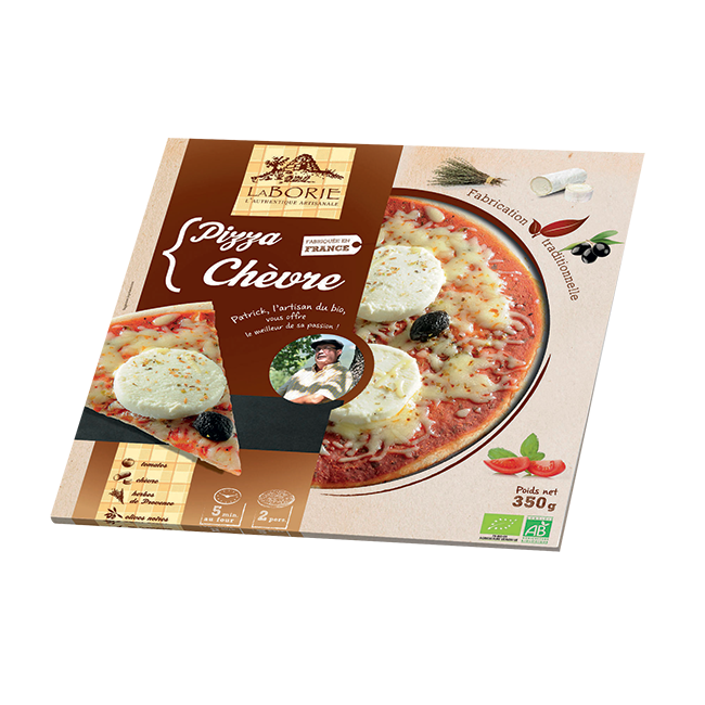 Pizza au chèvre 350G, Laborie