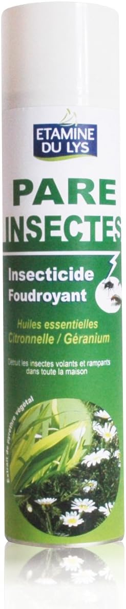Insecticide foudroyant, citronnelle et géranium, Etamine du lys