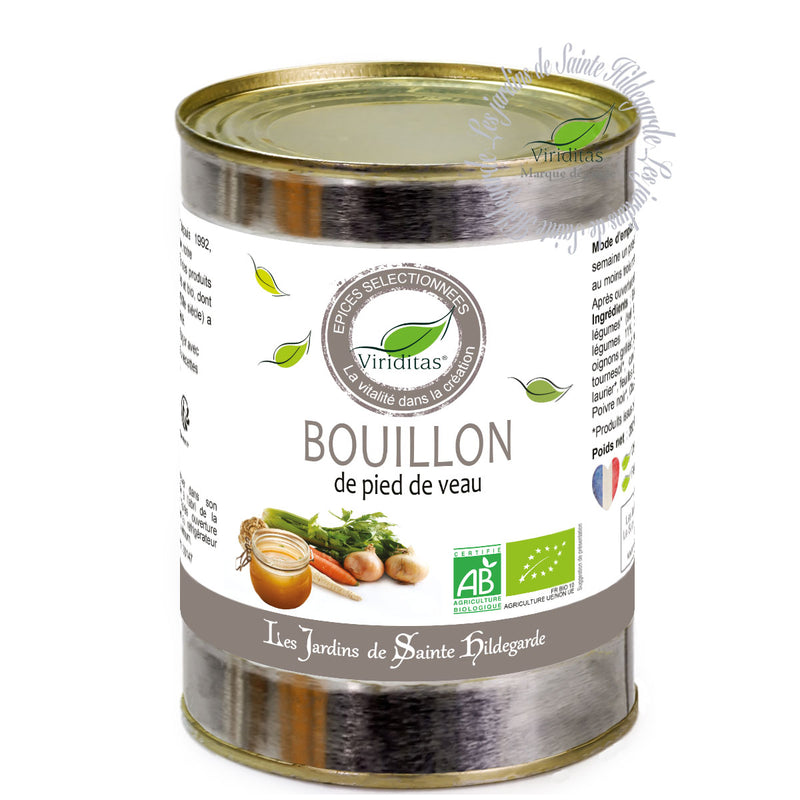 BOUILLON DE PIED DE VEAU BIO 340ML, Les Jardins d'Hildegarde