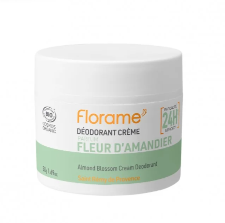 Déodorant crème fleur d'amandier, 50g, Florame