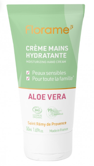 Crème main hydratante  à l'aloe Vera, 50ml, Florame