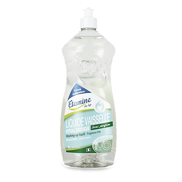 Liquide Vaisselle Hypoallergénique Sans Parfum 1L, Etamine du lys