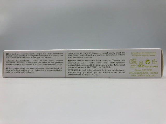 Dentifrice Anis, 75ml, Argiletz