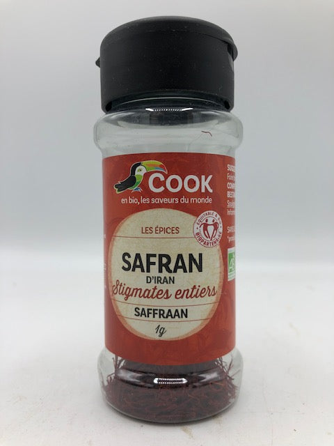 Safran, stigmates entiers, 1g, Cook
