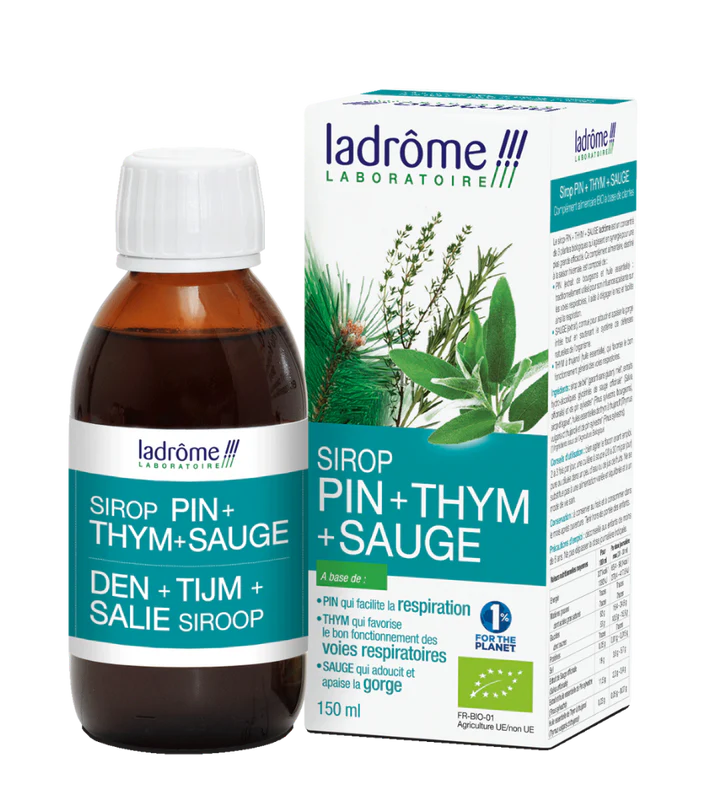 Pin, Thym et Sauge - Sirop de plantes bio, Ladrôme
