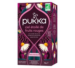 Infusion du soir ciel étoile de fruits rouges, infusettes, Pukka