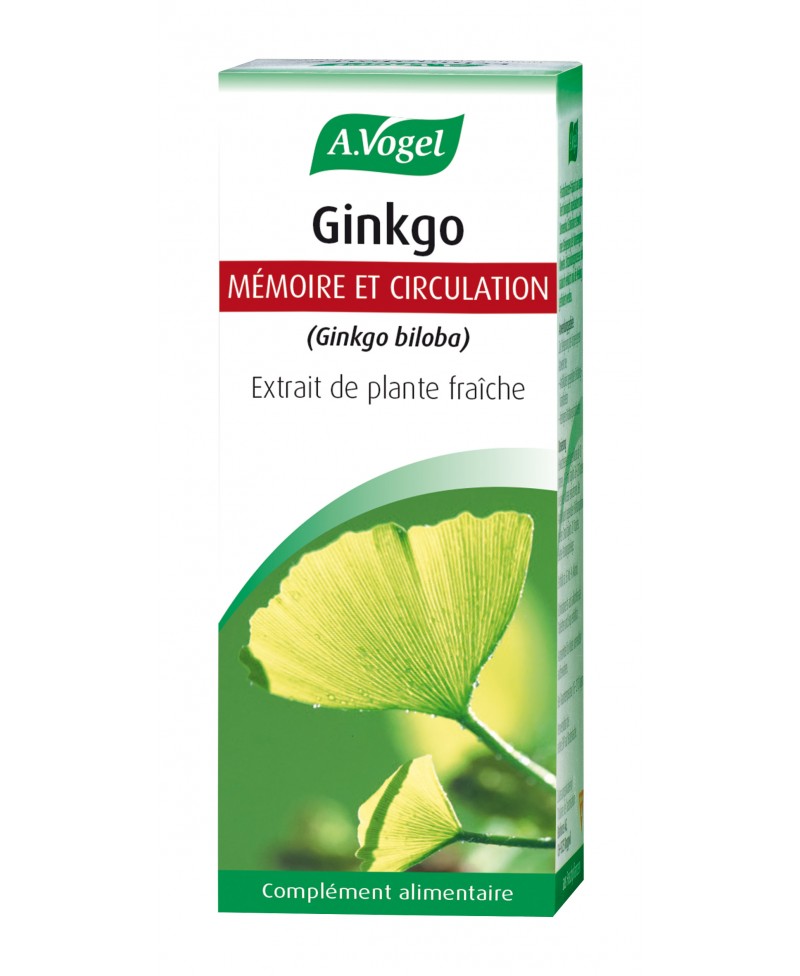 Ginkgo, Mémoire & circulation, 50ml, A.Vogel
