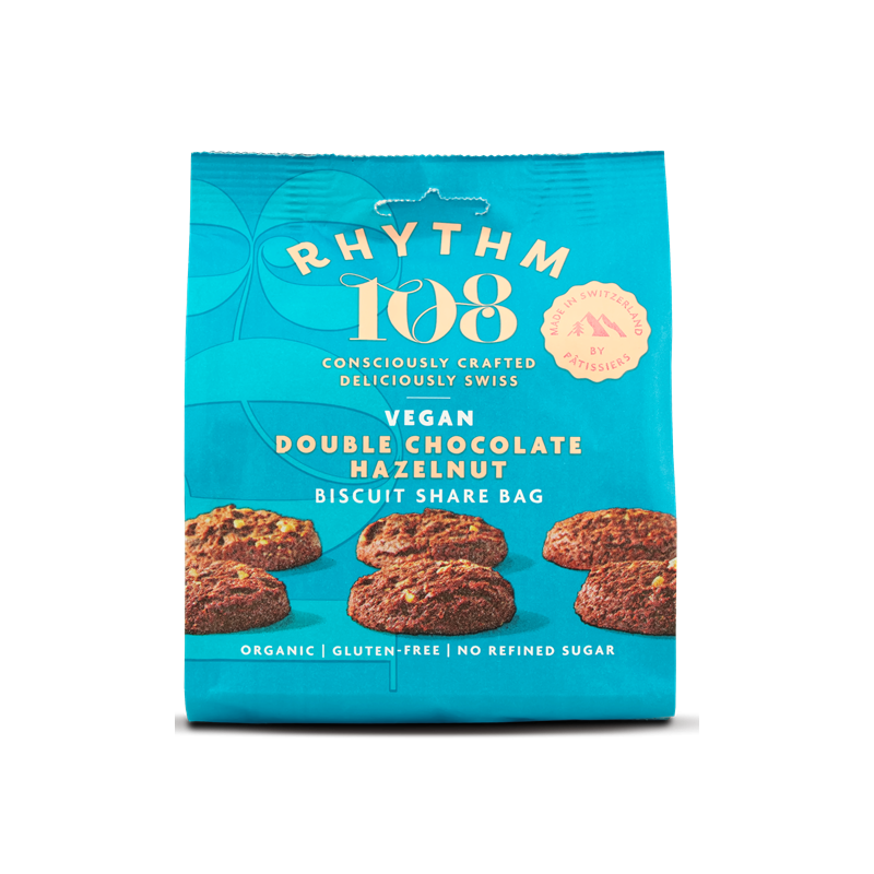 Biscuit fourré chocolat noisette 135g, Rhythm108