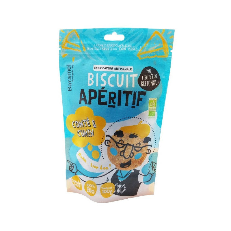 Biscuit salé comté AOP - cumin" 100g", Baramel