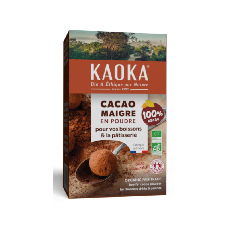 Cacao maigre en poudre 10-12% de cacao 250g, Kaoka