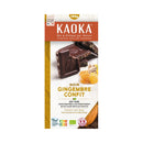 Chocolat noir gingembre confit  180g, Kaoka
