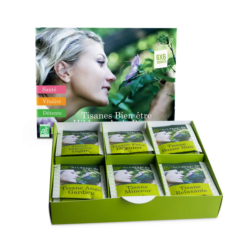 Coffret tisanes Hildegarde de Bingen 6X6 sachets, Aromandise