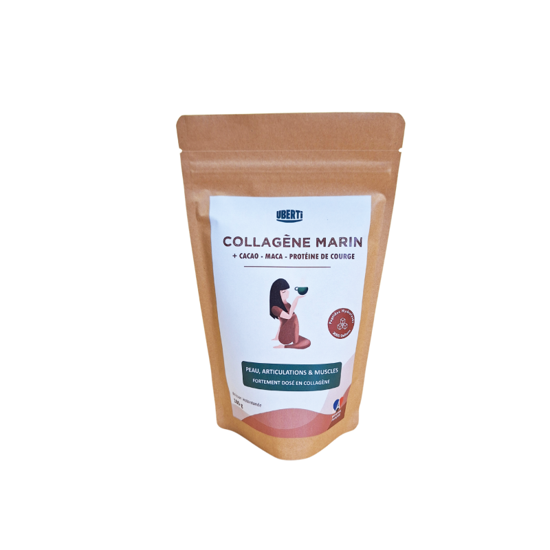 Collagène marin peptides + cacao, 180g, Uberti