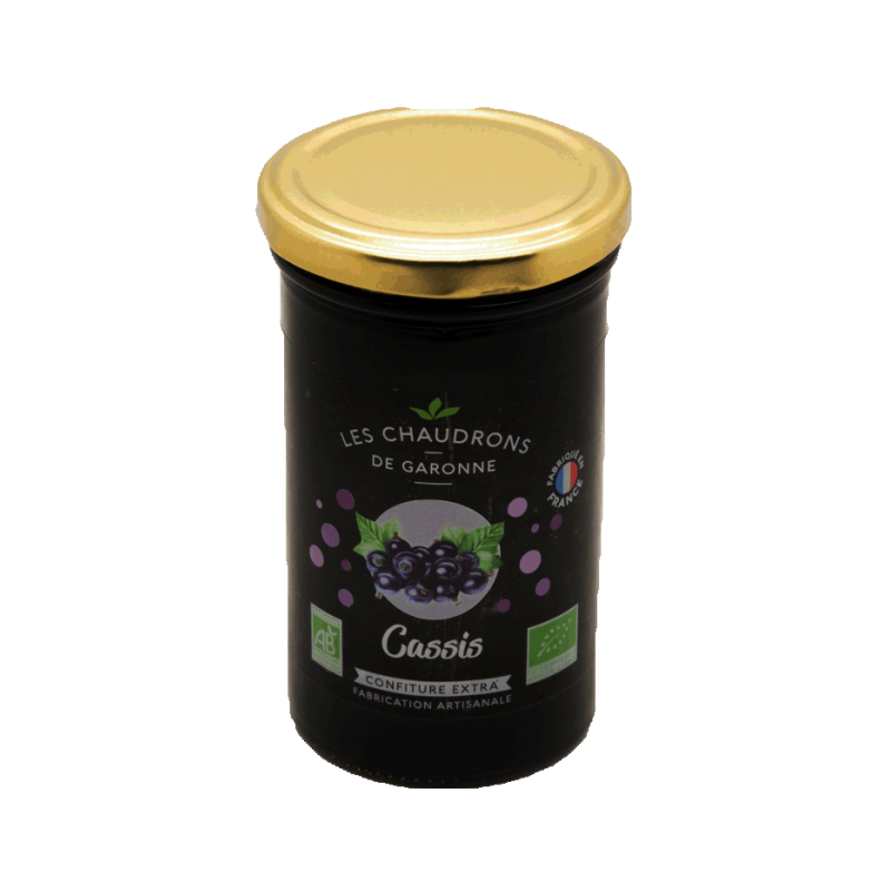 Confiture de cassis 300g, Les Chaudrons de la Garonne