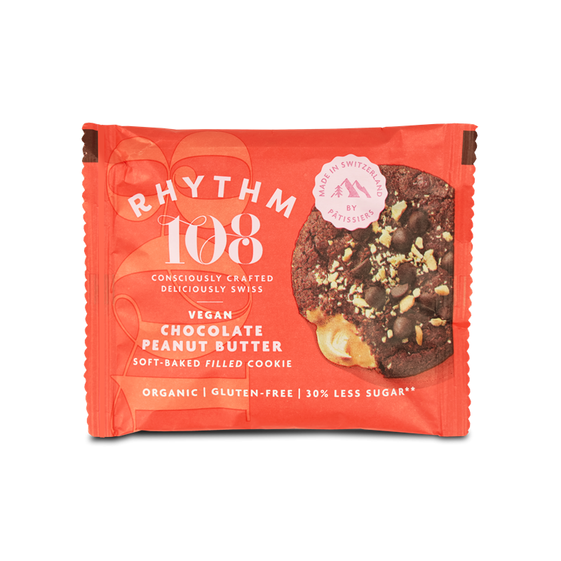 Cookie moelleux chocolat cœur fondant beurre de cacahuète 50g, Rhythm108