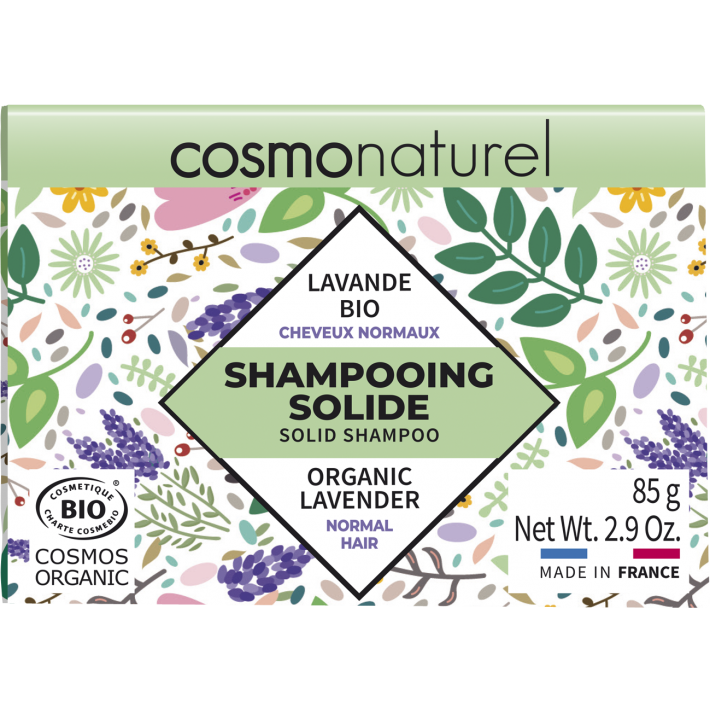 Shampooing Solide cheveux normaux, 85g, Cosmonaturel