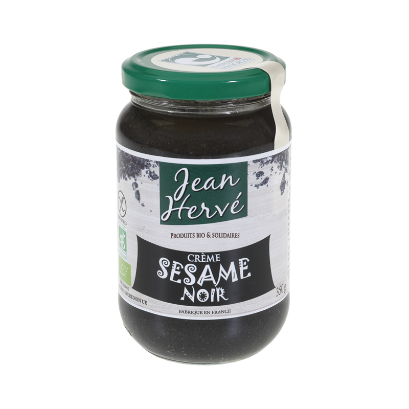 Crème de sésame noir 50% noir 50% complet, 350g, Jean Hervé