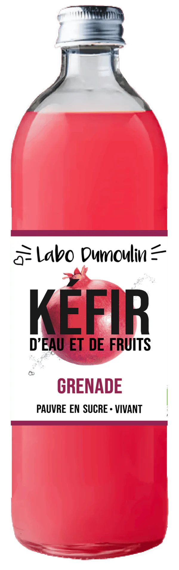 Kéfir de fruits à la grenade Bio, 75cl, le Labo Dumoulin, Origine Alsace