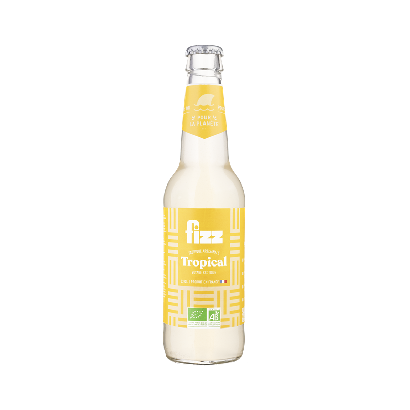Fizz boisson gazeuse tropical, au jus d'ananas 33cl, Meinau