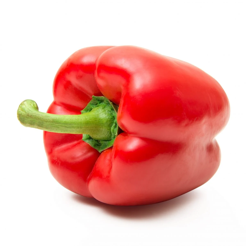 Poivron Rouge Bio, variété carré, origine France, 500 gr
