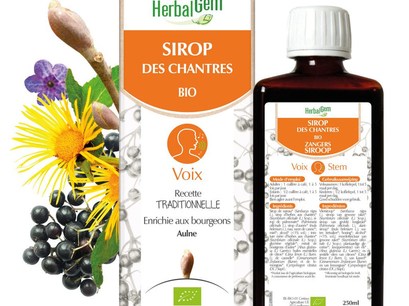 SIROP DES CHANTRES, 250ml, Herbalgem