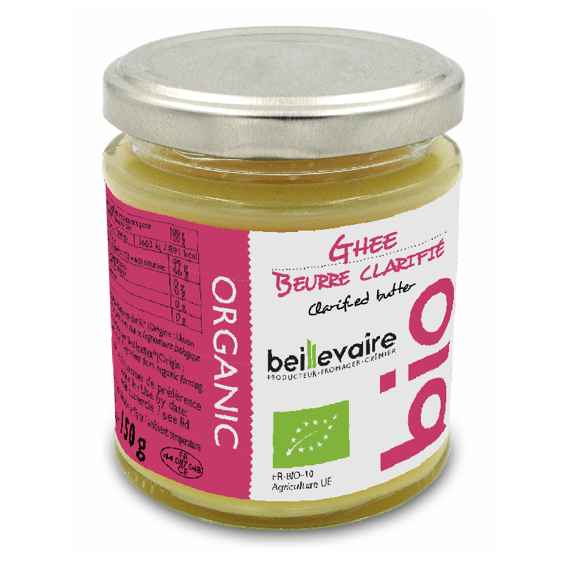 Ghee beurre clarifié, 150g, Beillevaire