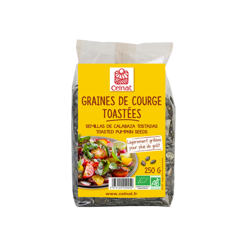 Graines de courge taostées, 250g, Celnat