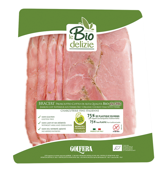 Jambon cuit braisé, 100g, le Bio delizie