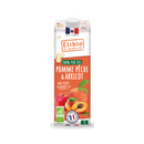 Jus de pomme pêche abricot sans sucre ajouté, 1 litre, Elibio
