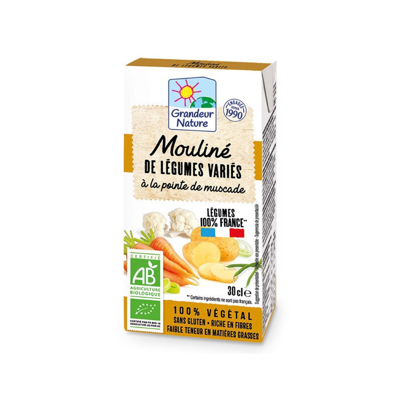 Mouliné de légumes variés à la pointe de muscade 30cl, Grandeur Nature