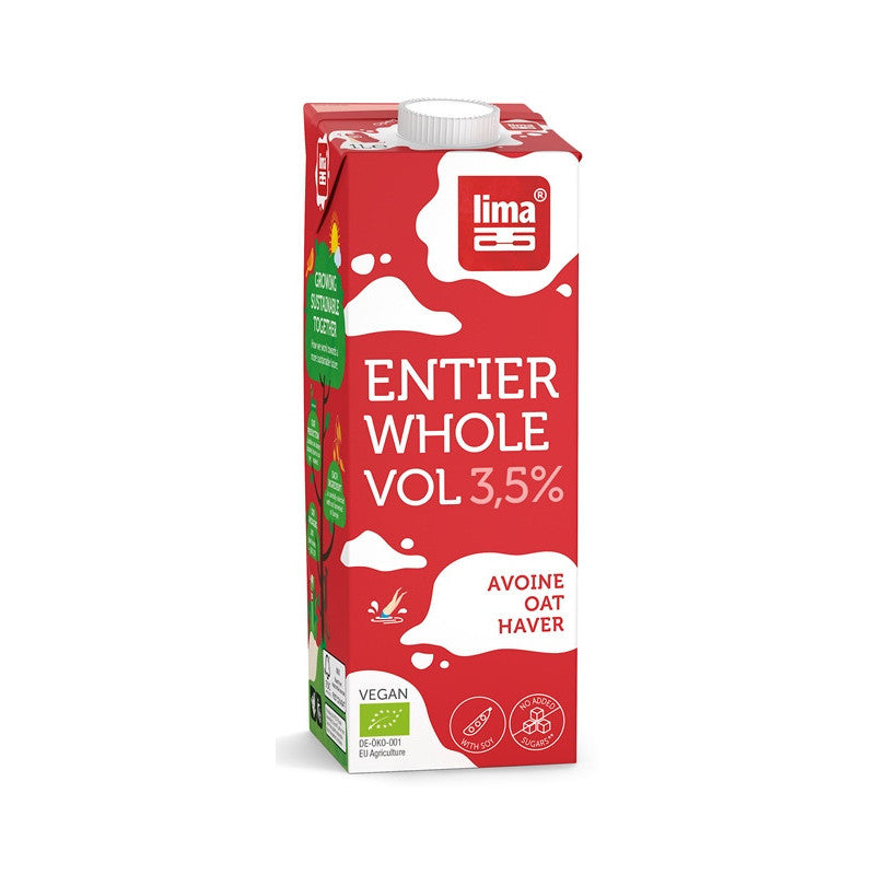 Oat avoine drink entier 3.5% 1l, Lima