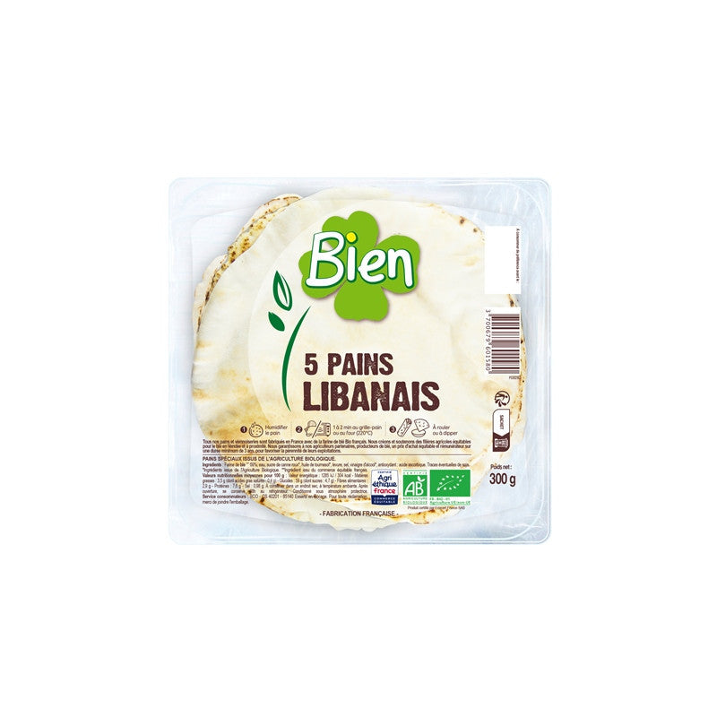 Pain libanais x5 300g, Bien