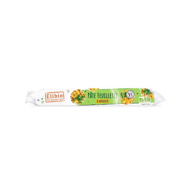 Pâte feuilletée, ronde prête à dérouler, 230g, Elibio