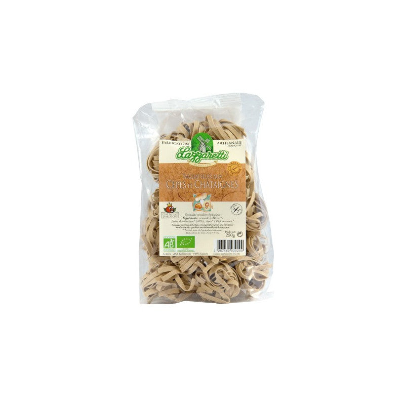 Pâte tagliatelle aux cèpes et aux châtaignes 250g, Lazzaretti