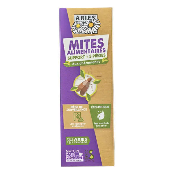 Pièges de surveillance à mites alimentaires rechargeables x3 + support, Aries