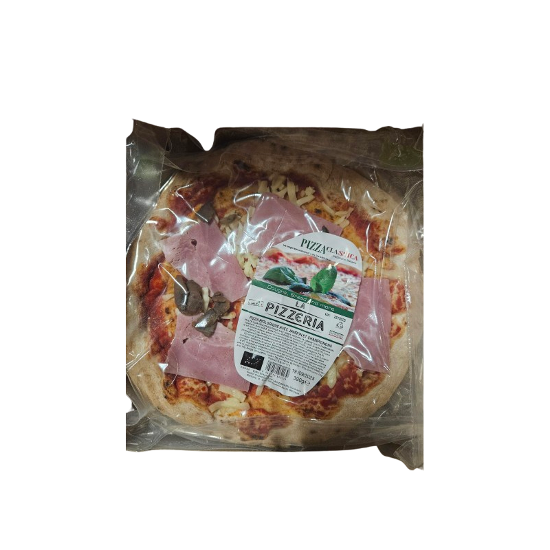 Pizza Reine (tomate, mozza, jambon cuit, champignon) 390g, LA PIZZERIA