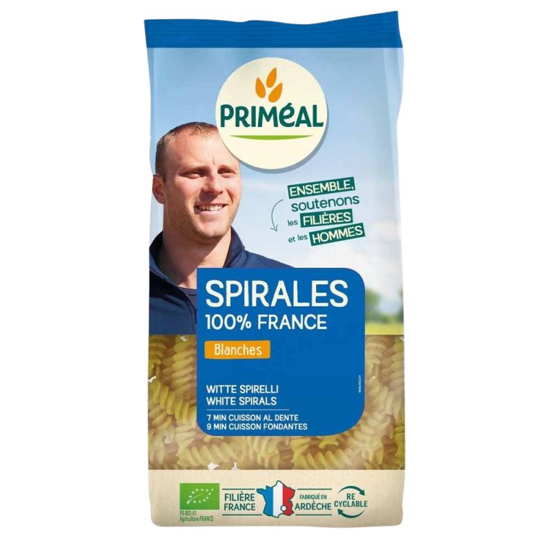 Spirales blanches, 100% France, 500g, Priméal