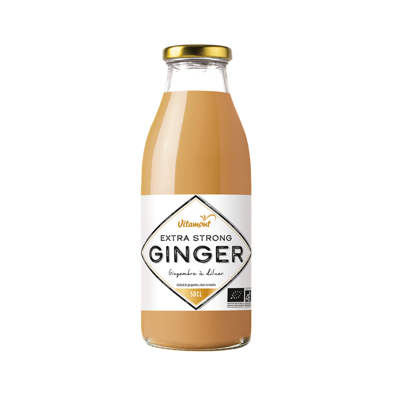 Extra strong ginger, gingembre à diluer, 50cl, Vitamont