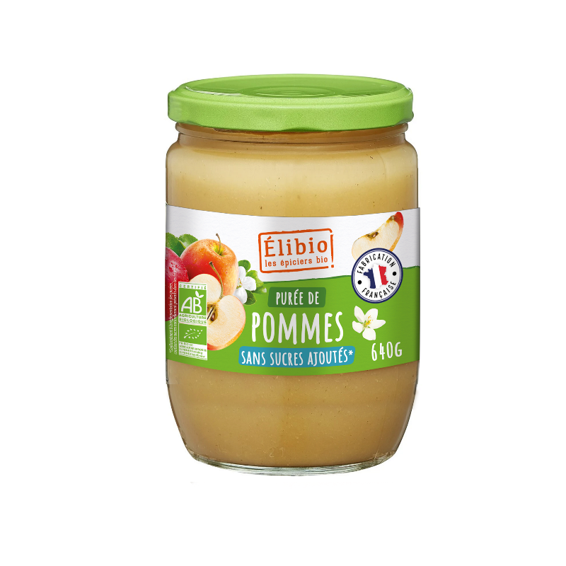 Compote de pomme, 640g, Elibio